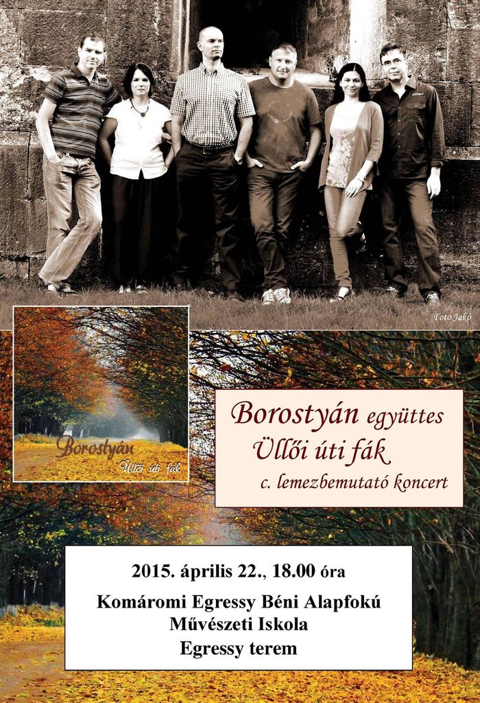 Borostyán lemezbemutató koncert Dél-Komáromban