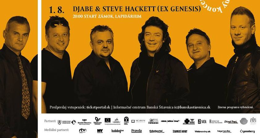 A Djabe és Steve Hackett közös koncertje Selmecbányán