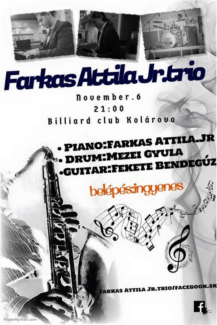 Farkas Attila Jr. Trio koncert Gútán
