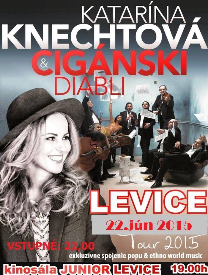 Katarína Knechtová és a Cigánski Diabli zenekar közös koncertje Léván