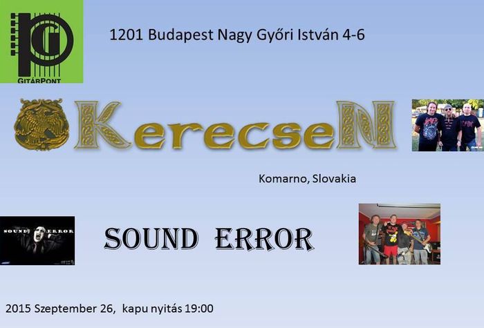 Kerecsen és Sound Error koncert Budapesten