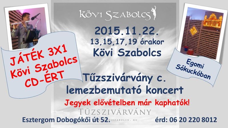 Kövi Szabolcs lemezbemutató koncertjei Esztergomban