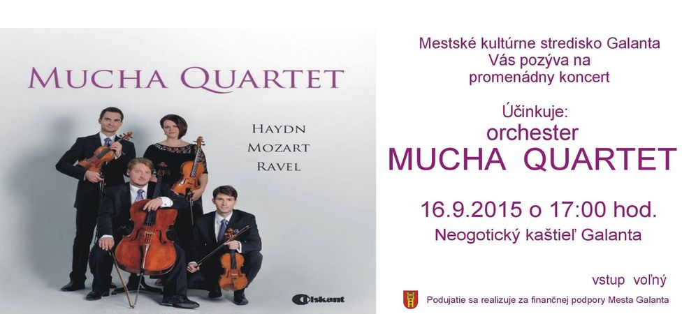 Mucha Quartet koncert Galántán