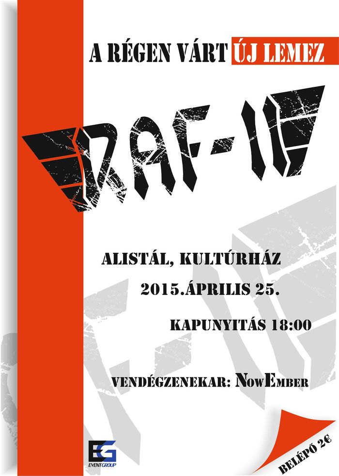 Raf-II lemezbemutató koncert Alistálon