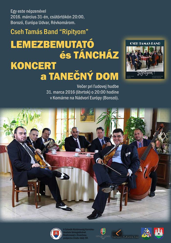 Cseh Tamás Band lemezbemutató koncert és táncház Komáromban
