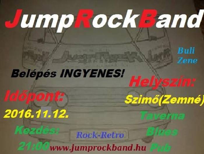 A Jump Rock Band koncertje Szimőn