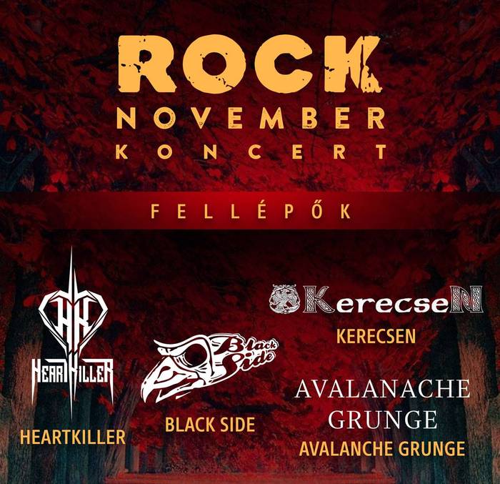 Kerecsen, Heartkiller és Avalanche Grunge koncert Dunaszerdahelyen