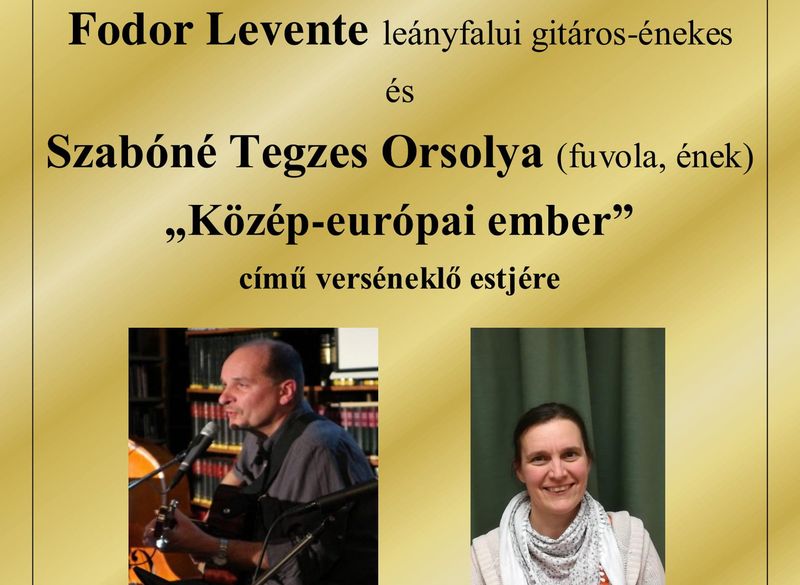Fodor Levente és Szabóné Tegzes Orsolya verséneklő estje Léván