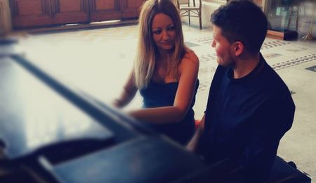 Elisa Fusto és Baráz Ádám négykezes zongorahangversenye Balassagyarmaton