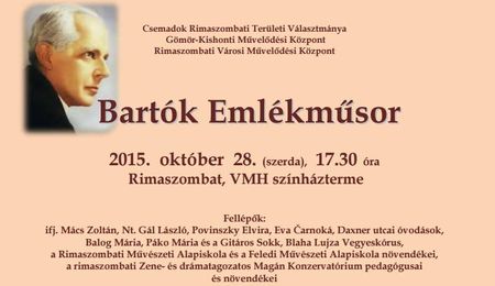 Bartók Emlékműsor Rimaszombatban