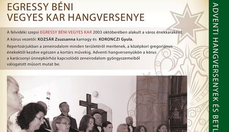 Az Egressy Béni Vegyeskar hangversenye Budapesten