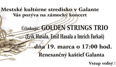 Golden Strings Trio koncert a galántai kastélyban