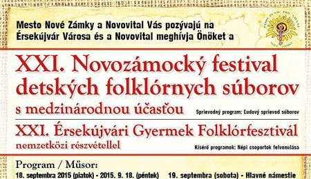 21. Érsekújvári Gyermek Folklórfesztivál - második nap
