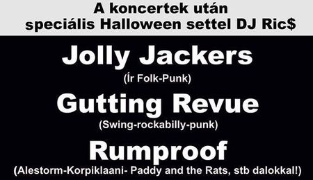 Jolly Jackers, Gutting Revue és Rumproof koncert Esztergomban