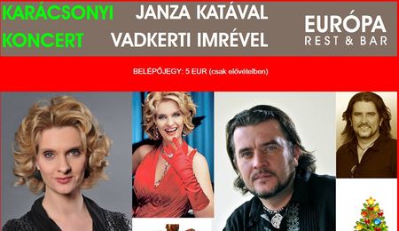 Janza Kata és Vadkerti Imre karácsonyi koncertje Dunaszerdahelyen