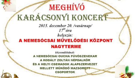 Karácsonyi koncert Nemesócsán