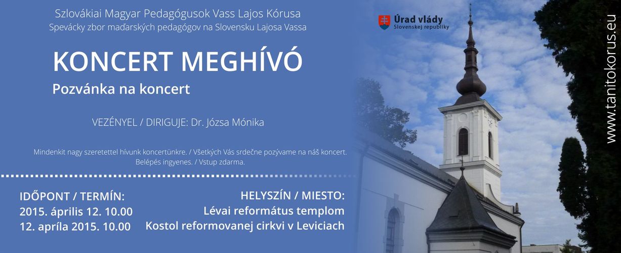 Tanítókórus koncert a református templomban Léván