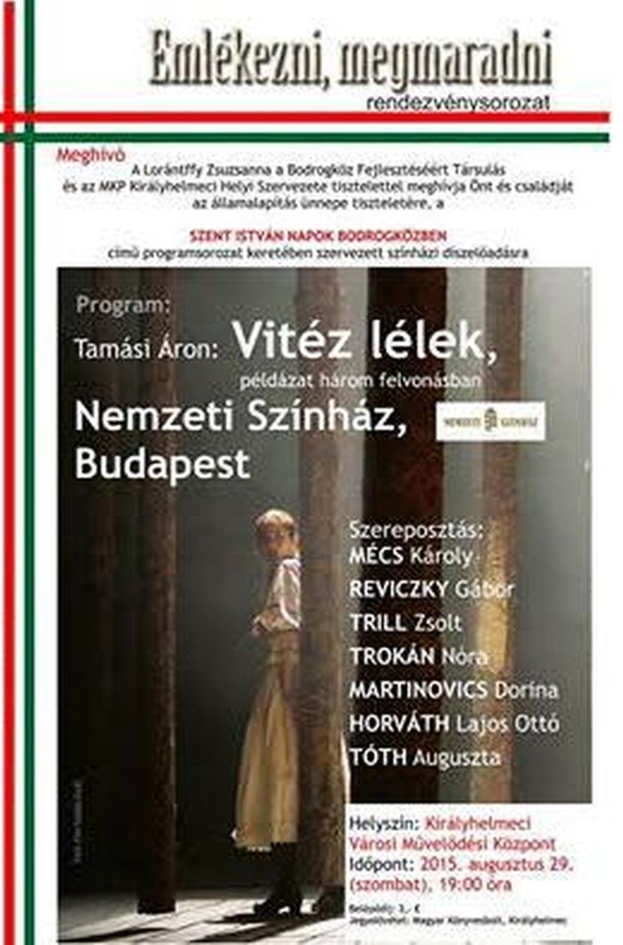 Budapesti Nemzeti Színház előadása Királyhelmecen