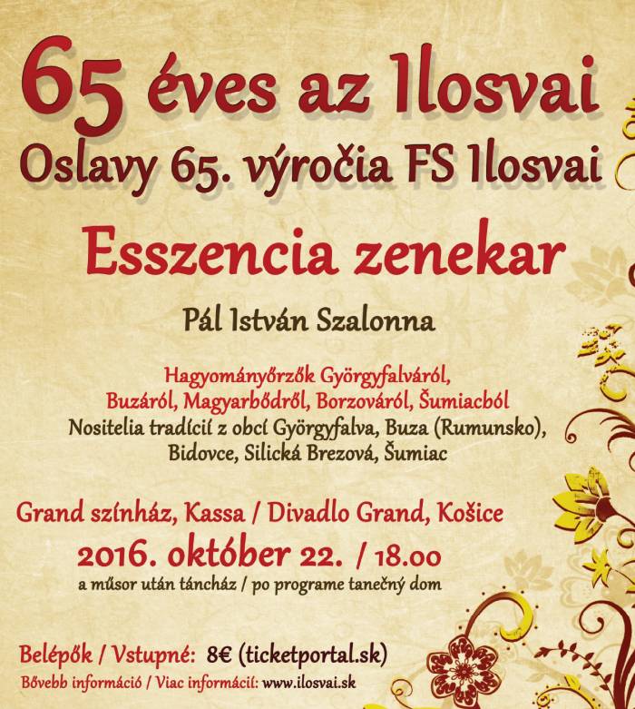 65 éves fennállását ünnepli az Ilosvai Selymes Péter Néptáncegyüttes Kassán