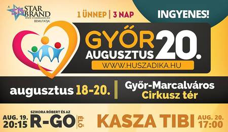 Augusztus 20-i zenés ünnepségek Győrben - második nap