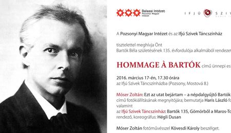 Táncelőadás és fotókiállítás Bartók Béla tiszteletére Pozsonyban