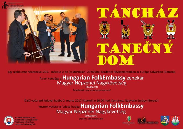 Táncház a Hungarian FolkEmbassy-val Komáromban