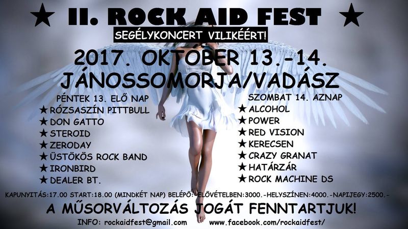 II. Rock Aid Fest - segélykoncert Jánossomorján