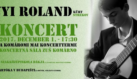 Bogdányi Roland gitárkoncertje Komáromban