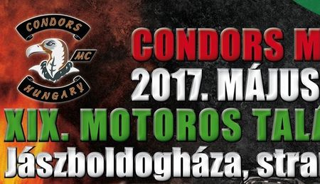 XIX. Condors MC Motoros Találkozó Jászboldogházán - részletes program