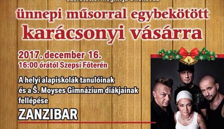 Zanzibár és Nocadeň koncert - Karácsonyi vásár Szepsiben