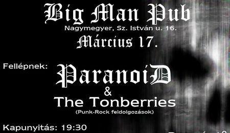 ParanoiD és The Tonberries koncert Nagymegyeren