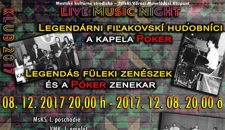 Legendás füleki zenészek és a Póker zenekar koncertje Füleken