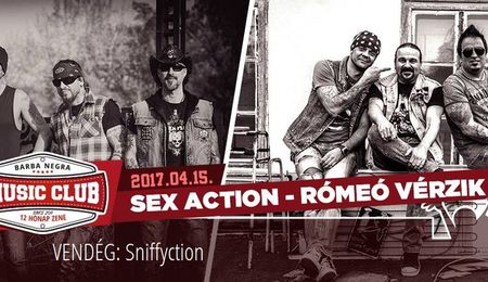 Rómeó Vérzik, Sex Action és Sniffyction koncert Budapesten