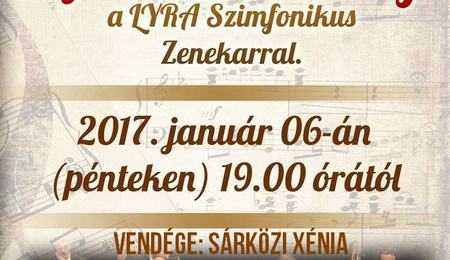 A Lyra Szimfonikus Zenekar újévi koncertje Sárközi Xéniával
