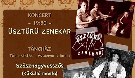 Szőttes Táncház az Üsztürü zenekarral Pozsonyban