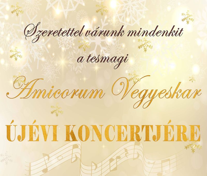 Amicorum Vegyeskar újévi koncertje Ipolyságon