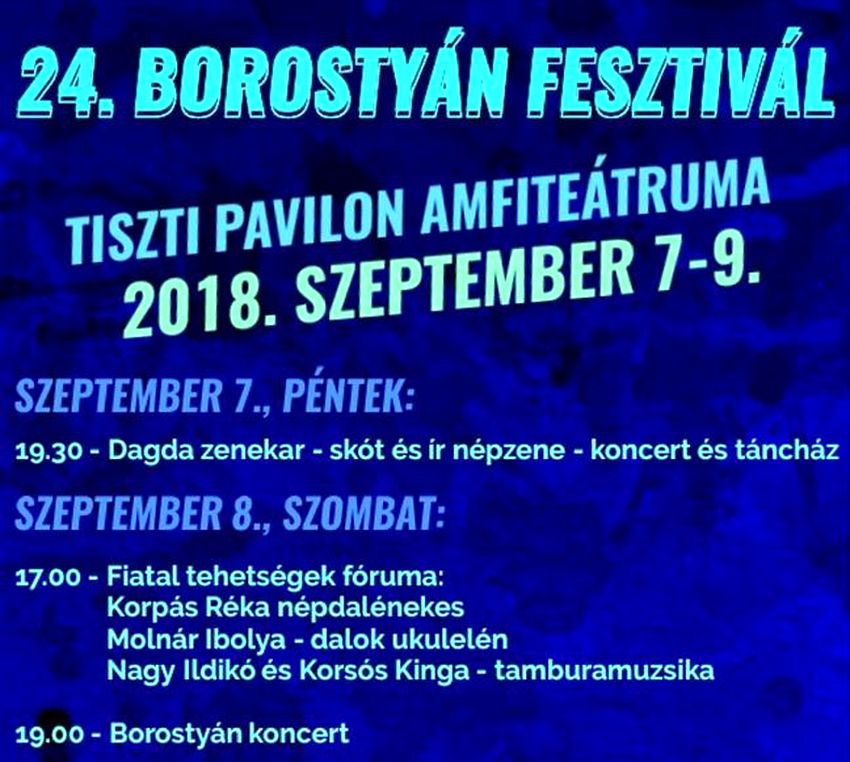 24. Borostyán Fesztivál Komáromban - részletes program