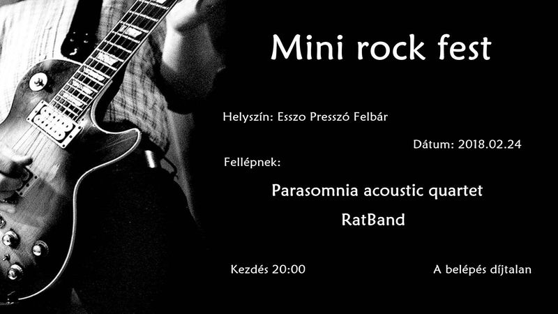 Parasomnia és RatBand - Mini rock feszt Felbáron
