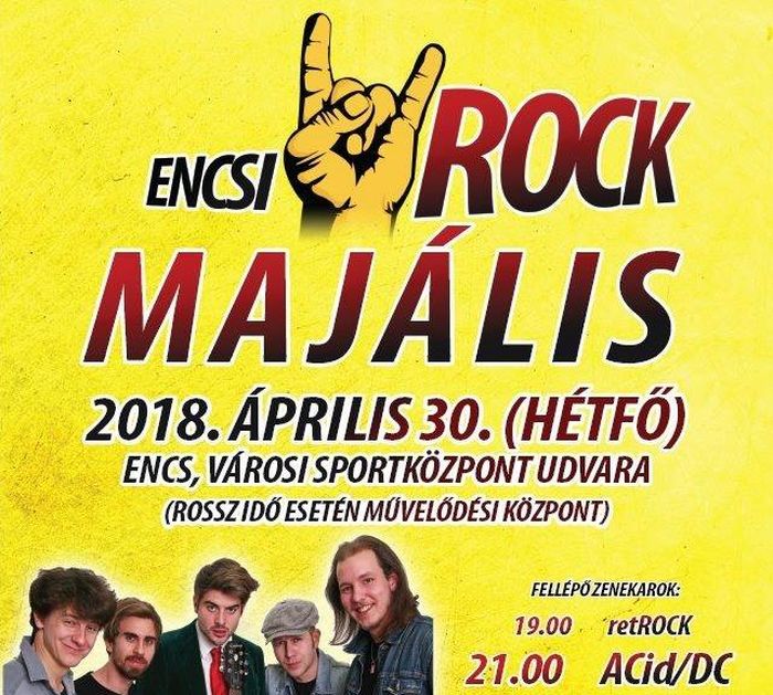 retROCK, ACid/DC tribute és Baricz Gergő - Encsi Rock Majális
