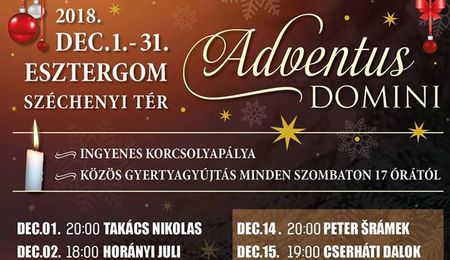 Adventus Domini - adventi zenés forgatag Esztergomban 2018-ban is 