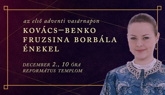 Kovács-Benko Fruzsina Borbála fellépése Rimaszombatban