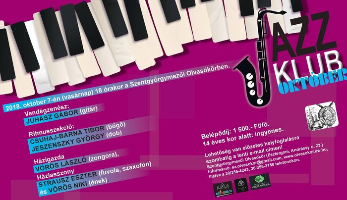 Októberi Jazz Klub Esztergomban 2018-ban is
