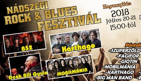 Nádszegi Rock & Blues Fesztivál – részletes program