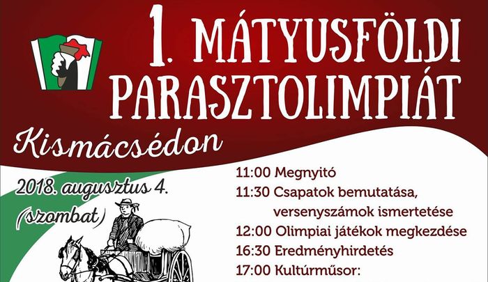 1. Mátyusföldi Parasztolimpia a Pósfa zenekarral és Magyar Rózsával Kismácsédon