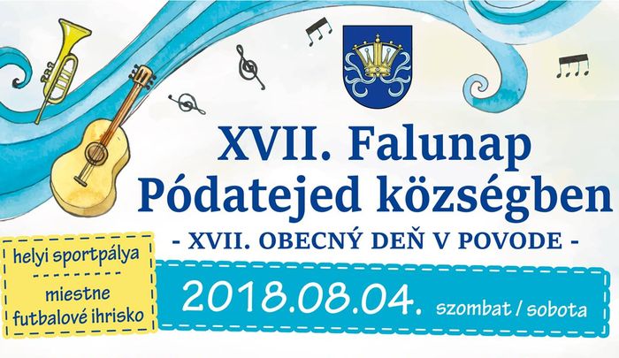 XVII. Falunap Pódatejed községben - részletes program