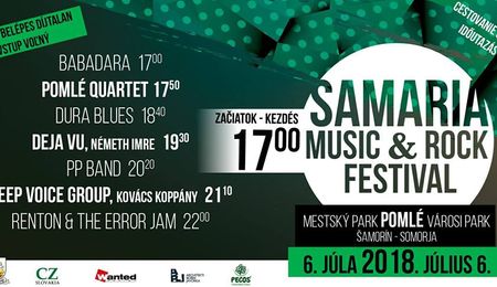 Samaria Music & Rock Fesztivál Somorján - Részletes program