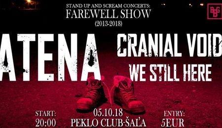 Atena, Cranial Void és We Still Here koncert Vágsellyén