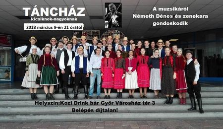 Táncház kicsiknek-nagyoknak Németh Dénessel és zenekarával Győrben