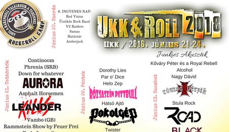 Ukk&Roll - rock és motoros hétvége Ukkon 2018-ban is - harmadik nap