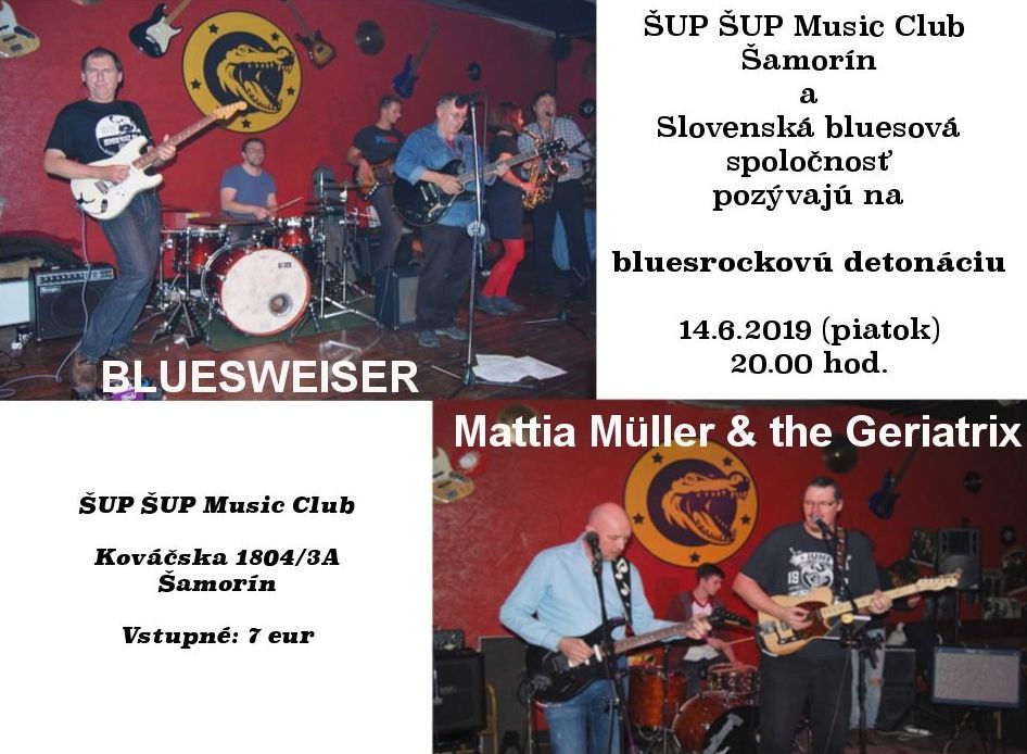 Bluesweiser és Mattia Müller & the Geriatrix - Dupla koncert Somorján